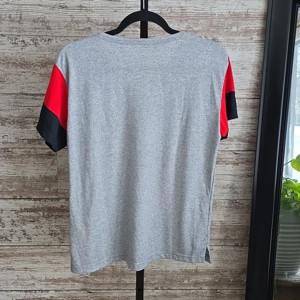 Nike Ohio State Buckeyes Gray V-Neck T-Shirt Womens Size Large